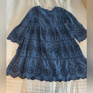 Zara Kids Casual Dress in Navy Blue